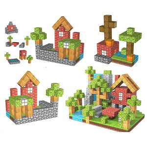 Juguete Magnético Cuadrado, Cubos Magnéticos de Construcción, Juguete Educativo para Niños, Modelo de Juguete - Product Image 1