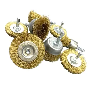 Hot Sale Brass Steel Wire Wheel Cup Bowl Shaped Curved Wire Wire Brush For Polishing