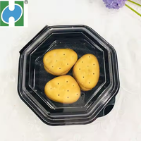 Boîte à lunch Bento alimentaire en plastique micro-ondable jetable clair à emporter Pp boîte à lunch boîte d'emballage en plastique pour la nourriture