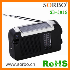 ポータブル手クランクソーラー屋外レトロ緊急<span class=keywords><strong>FM</strong></span>/AMラジオ - Product Image 2