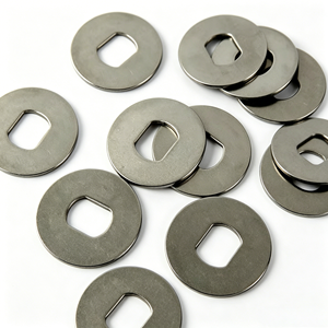 High Precision 304/316 Stainless Steel Washer Custom Square Hole CNC Stamped for <b>Machining</b> Non-Standard Flat Gasket MU-06 - Product Image 3