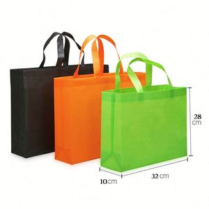 Custom Logo Fashionable Non Woven Tote Bag PP Laminated Fabric Carry & Shopping Bag for Clothing Packaging Supermarket <b>Gift</b> Use - Product Image 4