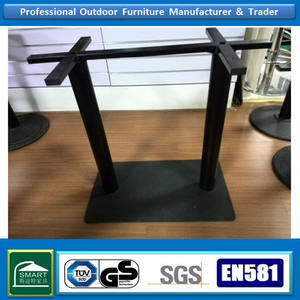 Base de <span class=keywords><strong>table</strong></span> à double tube robuste Support durable pour tables à manger commerciales à domicile - Product Image 6