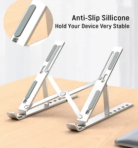 Soporte de Metal Ajustable para Ordenador Portátil, Soporte de Aleación de Aluminio, Plegable para Ordenador Portátil - Product Image 5