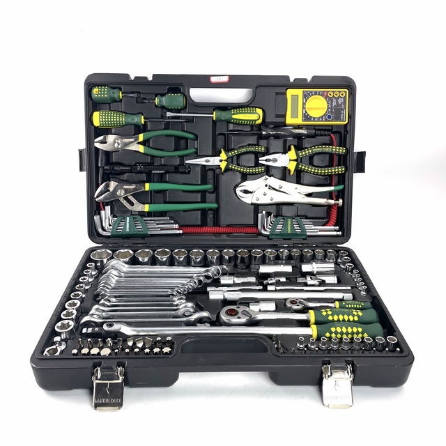 134pcs Hot Selling Multi Function Allen Wrench Set Car Tool Kit Set Box Hex Socket Screw Ratchet Wrench Set All Color 3 Years DH