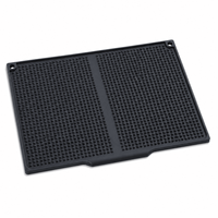 Tapis d'égouttage épais en silicone 45x30cm, antidérapant, résistant à la chaleur, incliné, pour sécher la vaisselle et les ustensiles de cuisine sur le comptoir