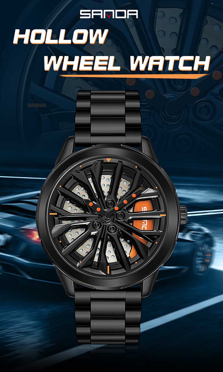 SANDA P1063 Men's Quartz Watch - Stylish & Water Resistant