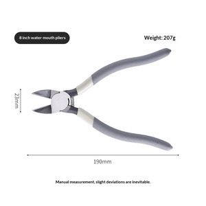 Alicates de corte diagonal de 6 pulgadas de grado industrial, alicates de corte manual de 8 pulgadas de alta dureza, modelo electrónico delgado - Product Image 6