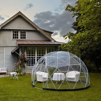 Tenda Dome Luar Ruangan Besar, Rumah Dome Geodesik Transparan untuk Glamping, Hotel, Resort, Taman, dan Berkemah