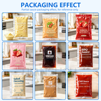 Mesin Pengemas Sachet Saus Tomat Cabai Otomatis Penuh 5-20ml untuk Usaha Kecil