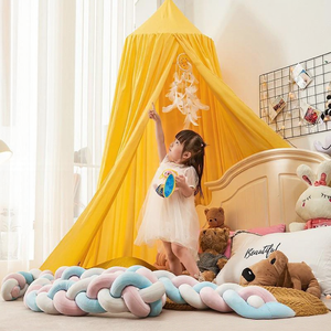 <span class=keywords><strong>Moustiquaire</strong></span> de lit ronde pliable de haute qualité avec <span class=keywords><strong>kit</strong></span> de suspension complet pour enfants, usage domestique, en polyester/coton imprimé - Product Image 6