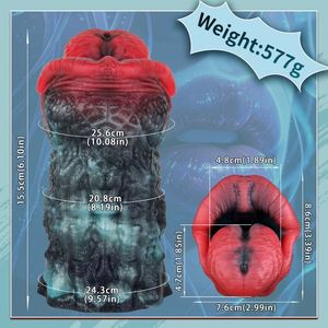 Masturbateur masculin en silicone LUUK Fantasy Creature, masseur de pénis à forte adhérence, stimulateur texturé, jouet pour adultes pour hommes de plus de 18 ans - Product Image 6