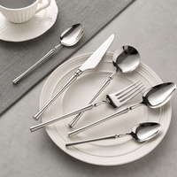 Ensemble de couverts de luxe en acier inoxydable 18/10 épaissi, résistant au lave-vaisselle, couteau, cuillère et fourchette, pour mariage