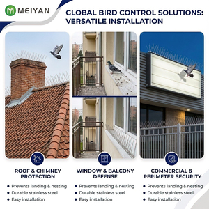 Vente directe usine – Pointes anti-oiseaux en acier inoxydable SS304 massif, écologiques, pour la dissuasion des pigeons et la protection des toits - Product Image 6