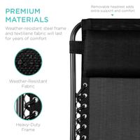 Fauteuil de relaxation d'extérieur pliant et réglable en métal, chaise longue zéro gravité portable pour bronzage et plage, vente en gros