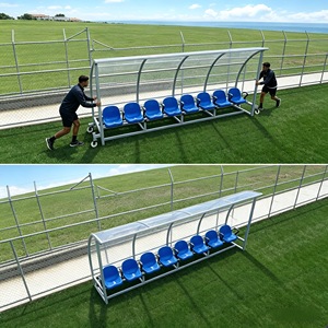 Banca para Suplentes de Fútbol Modular y Portátil, Estructura de Acero Galvanizado, Asientos Personalizables, para Uso en Campos Deportivos PY - Product Image 3