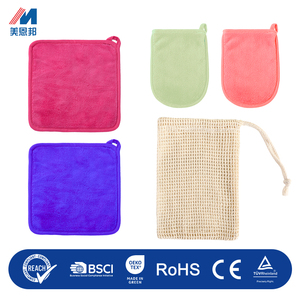 <span class=keywords><strong>Gant</strong></span> <span class=keywords><strong>de</strong></span> toilette en microfibre personnalisable avec logo, réutilisable, pour le démaquillage et le nettoyage du visage - Product Image 1
