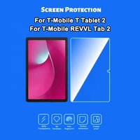 Pelindung Layar Tablet Transparan untuk T-Mobile T Tablet 2 untuk Revvl Tab 2 10.1 inci 2025 Kaca Tempered Film Ramah Casing Transparan