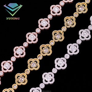 กำไลข้อมือทรงกลมดีไซน์ใหม่ ประดับเพชรโมอิสซาไนต์ VVS ชุบทอง เงินแท้ 925 ผ่านการทดสอบเพชร พร้อมใบรับรอง GRA กำไลรูปใบโคลเวอร์ - Product Image 5