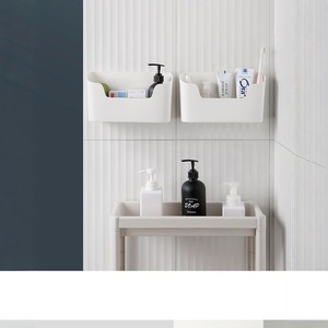 Organisateur de placard suspendu à double niveau, en plastique, à fixer au mur, pour salle de bain, rectangulaire, 203x133x68mm - Product Image 3