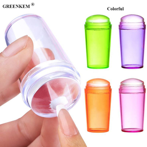 Kit <span class=keywords><strong>de</strong></span> tamponnage et racloir à <span class=keywords><strong>ongles</strong></span> en silicone transparent avec tête en silicone, pochoir <span class=keywords><strong>de</strong></span> tamponnage pour plaque à <span class=keywords><strong>ongles</strong></span> - Product Image 2