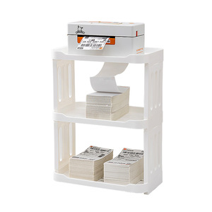 Organisateur de bureau multi-niveaux, étagère de bureau à 3 étages, support rectangulaire pour imprimante thermique, support pour bordereaux d'expédition - Product Image 5
