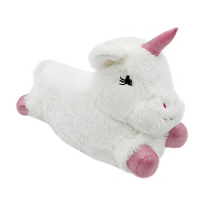 Thanksgiving cadeaux <span class=keywords><strong>de</strong></span> noël hiver <span class=keywords><strong>ménage</strong></span> floue agneau pantoufles pour femmes drôle dessin animé Animal pantoufles - Product Image 5