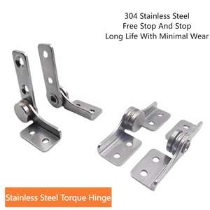 Bisagra pequeña de eje de amortiguación de Metal con bisagra de tope ajustable, bisagra de torsión para cajas de joyería para portátiles, bisagra de torsión de acero inoxidable - Product Image 3