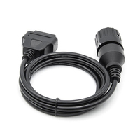 Adaptador de Diagnóstico OBDII OBD 2 OBD2 de 16 Pines a Redondo de 10 Pines, Cable Conector para Motocicletas BMW