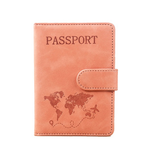 Porta Pasaportes Antimagnético RFID de Cuero PU, Funda de Viaje para Pasaporte con Cierre Magnético - Product Image 2