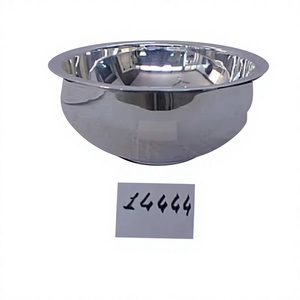 Bols à salade jetables écologiques en acier inoxydable de qualité supérieure, finition martelée, design moderne et luxueux, 0,4 kg - Product Image 1