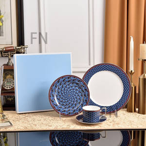 <b>Ceramic</b> Tableware <b>Set</b> Bone China Bowls and Plates Porcelain <b>Dinner</b> <b>Set</b> for Family - Product Image 3