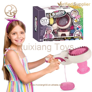 Sciarpa fatta a mano macchina <span class=keywords><strong>per</strong></span> maglieria giocattoli <span class=keywords><strong>per</strong></span> bambini finti intrecciati fai da te tessitura di plastica Unisex <span class=keywords><strong>per</strong></span> bambine - Product Image 2