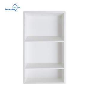Grande <span class=keywords><strong>niche</strong></span> <span class=keywords><strong>de</strong></span> douche à double étagère encastrée en matériau SMC, prête à <span class=keywords><strong>carreler</strong></span>, 39 po x 16 po x 3,5 po - Product Image 1