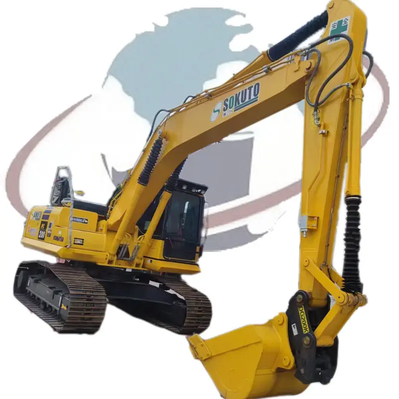 Komatsu PC200-8 medium tracked digger with quick switch, 20 ton hydraulic jack hammer line excavator PC200 PC220 PC240 320D
