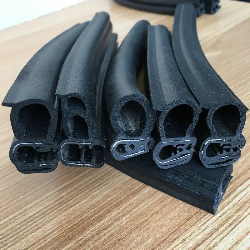 Custom extrusion rubber sealing strip with Double Side Tape