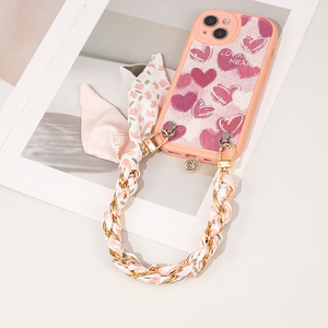 Sac foulard en soie imprimé <span class=keywords><strong>personnalisé</strong></span> <span class=keywords><strong>chaîne</strong></span> <span class=keywords><strong>de</strong></span> <span class=keywords><strong>téléphone</strong></span> décorative résistante aux chutes accessoires <span class=keywords><strong>de</strong></span> sac à <span class=keywords><strong>chaîne</strong></span> en or et argent étui <span class=keywords><strong>de</strong></span> <span class=keywords><strong>téléphone</strong></span> portefeuille - Product Image 2
