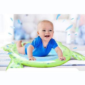 Alfombrilla de Juego plegable de PVC en forma de rana para el desarrollo de los niños, alfombrilla inflable suave no tóxica para la barriga, juguete educativo para bebés - Product Image 2
