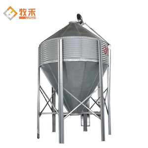 工場提供新しい自動ミニ鋼サイロ亜鉛メッキ鋼装置家禽飼料用チキンファームと穀物貯蔵 - Product Image 5