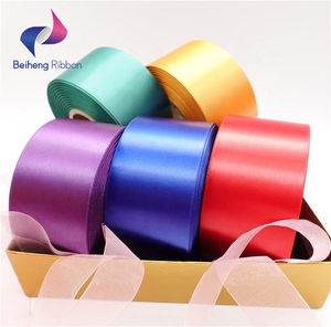 Широкая 100 мм 100% полиэфирная широкая атласная лента 100 ярдов от китайского производителя - Product Image 2