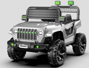 Детский электромобиль двухместный пластиковый для детей 5-7 лет, горячая распродажа, цена, детский полноприводный внедорожник на радиоуправлении - Product Image 3