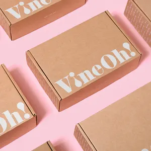 Imballaggio di sapone stampato con Logo personalizzato del produttore ecologico piccolo cartone ondulato piegato scatole postali scatola di carta