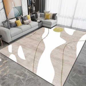 Alfombra plegable de lujo resistente a las manchas para dormitorio, alfombra grande para sala de estar