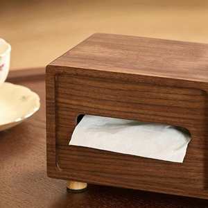 Wooden Tissue Box With Compartments 2L Organizer For Desktop Stationery And Remote Control - Product Image 4