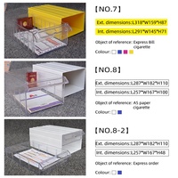 Tiroirs de rangement transparents, organisateur de bureau, tiroirs de rangement en plastique pour petites pièces, boîte de rangement pour Lego
