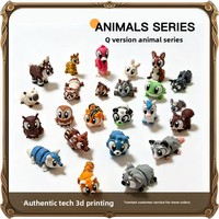 Figurines articulées miniatures Q-version d'animaux imprimées en 3D, best-sellers, fabriquées en Chine, service de cadeaux pour animaux de compagnie imprimés en 3D