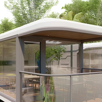 Cabine mobile personnalisable en usine, résistante au froid, pour habitation, jardin, hôtel extérieur, entièrement assemblée
