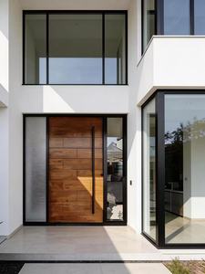 Porta d'Ingresso per Villa in Legno Bicolore con Rete in Acciaio Inox e Garanzia di 3 Anni - Product Image 6