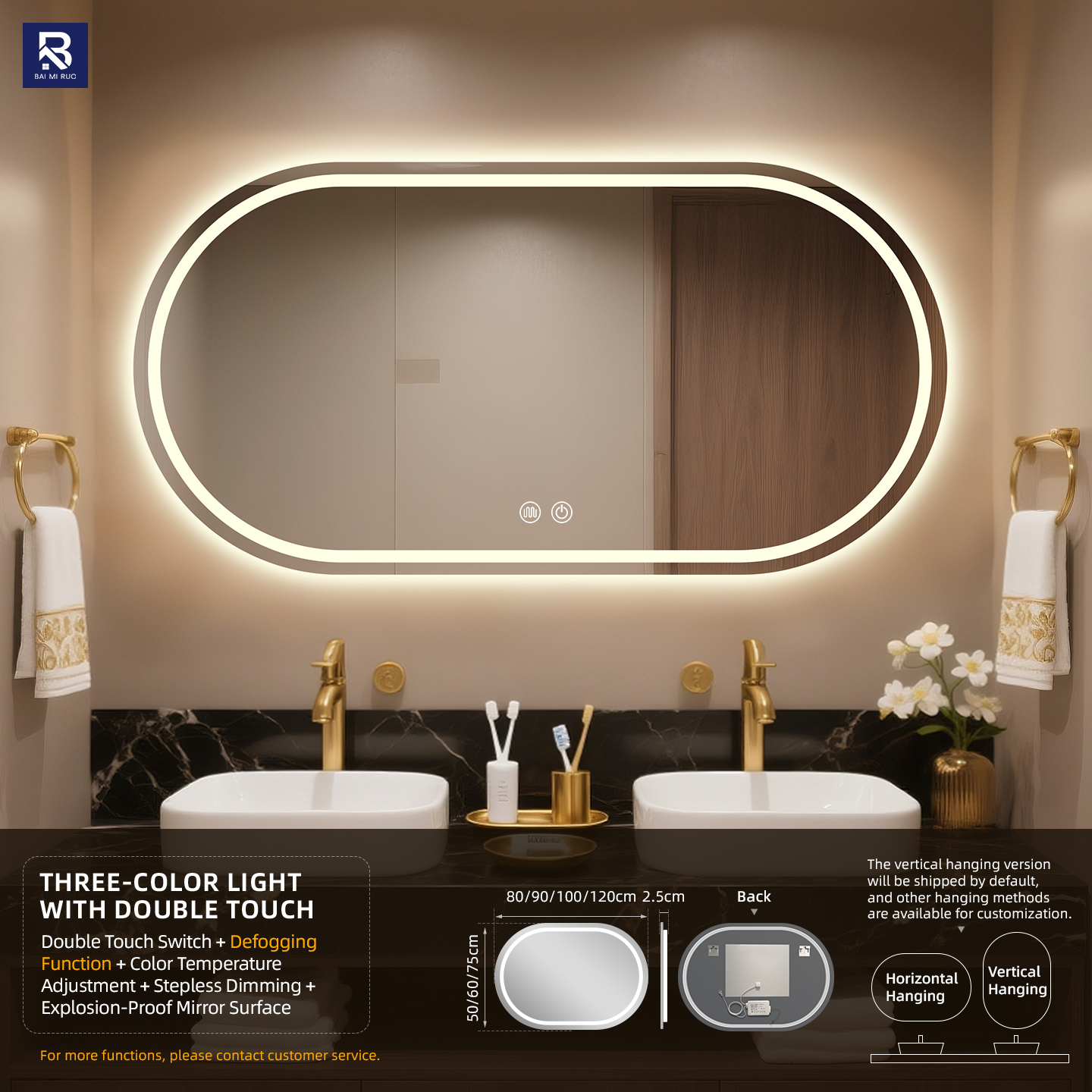 Doble toque + 3 temperaturas de color + Desempañador