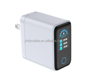 Nuevo Cargador Inteligente con Pantalla Digital, Adaptador GaN PD <span class=keywords><strong>de</strong></span> 65W, Cargador Rápido USB-C para Laptops, Tablets y Teléfonos - Product Image 4